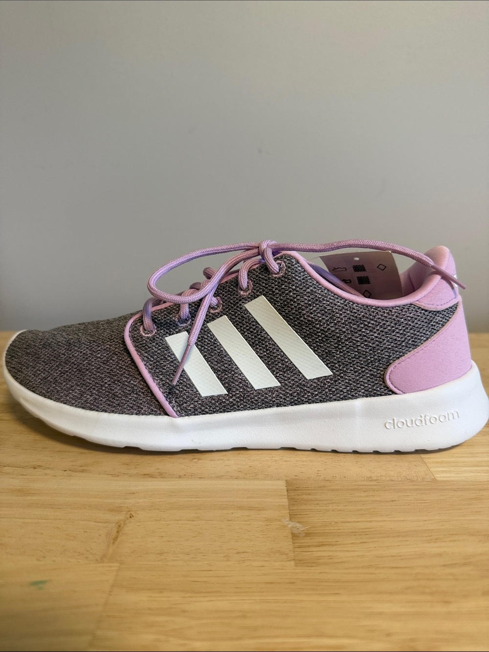 adidas Women’s Knit Sneakers in Lavender and Gray - Picture 6 of 11